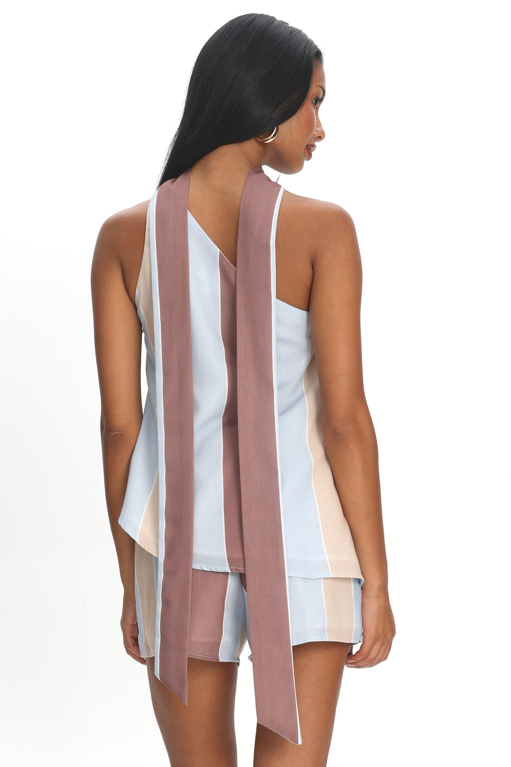 Petronella One Shoulder Top Stripe by Selfie Leslie Australia