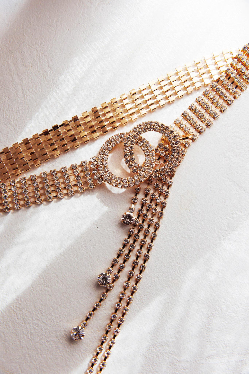 Vera Rhinestone Belt Gold by Selfie Leslie Australia