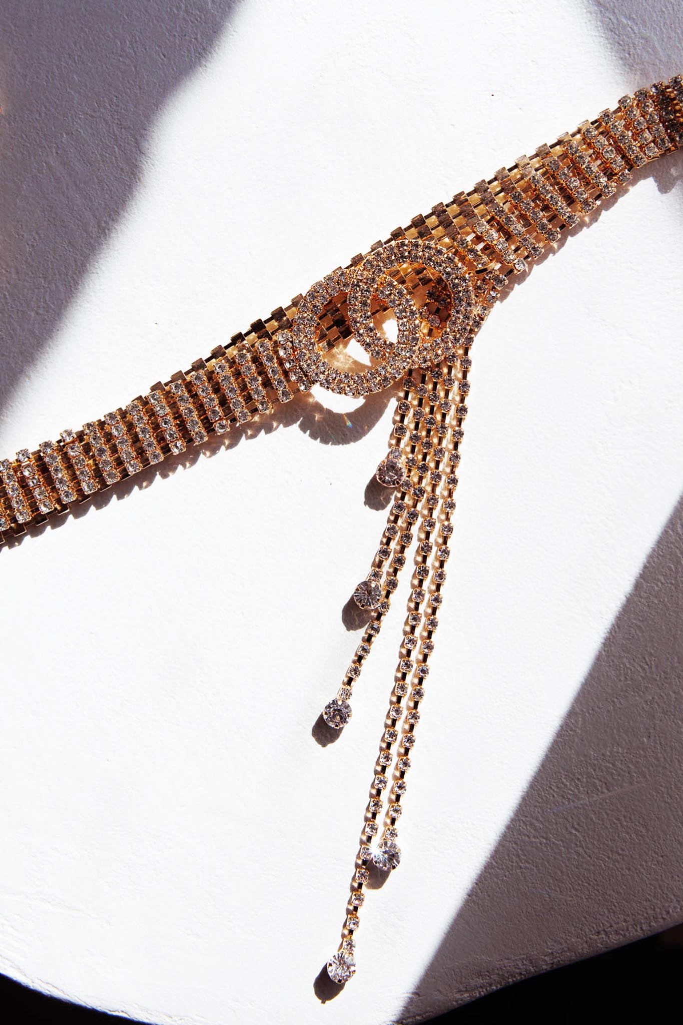 Vera Rhinestone Belt Gold by Selfie Leslie Australia