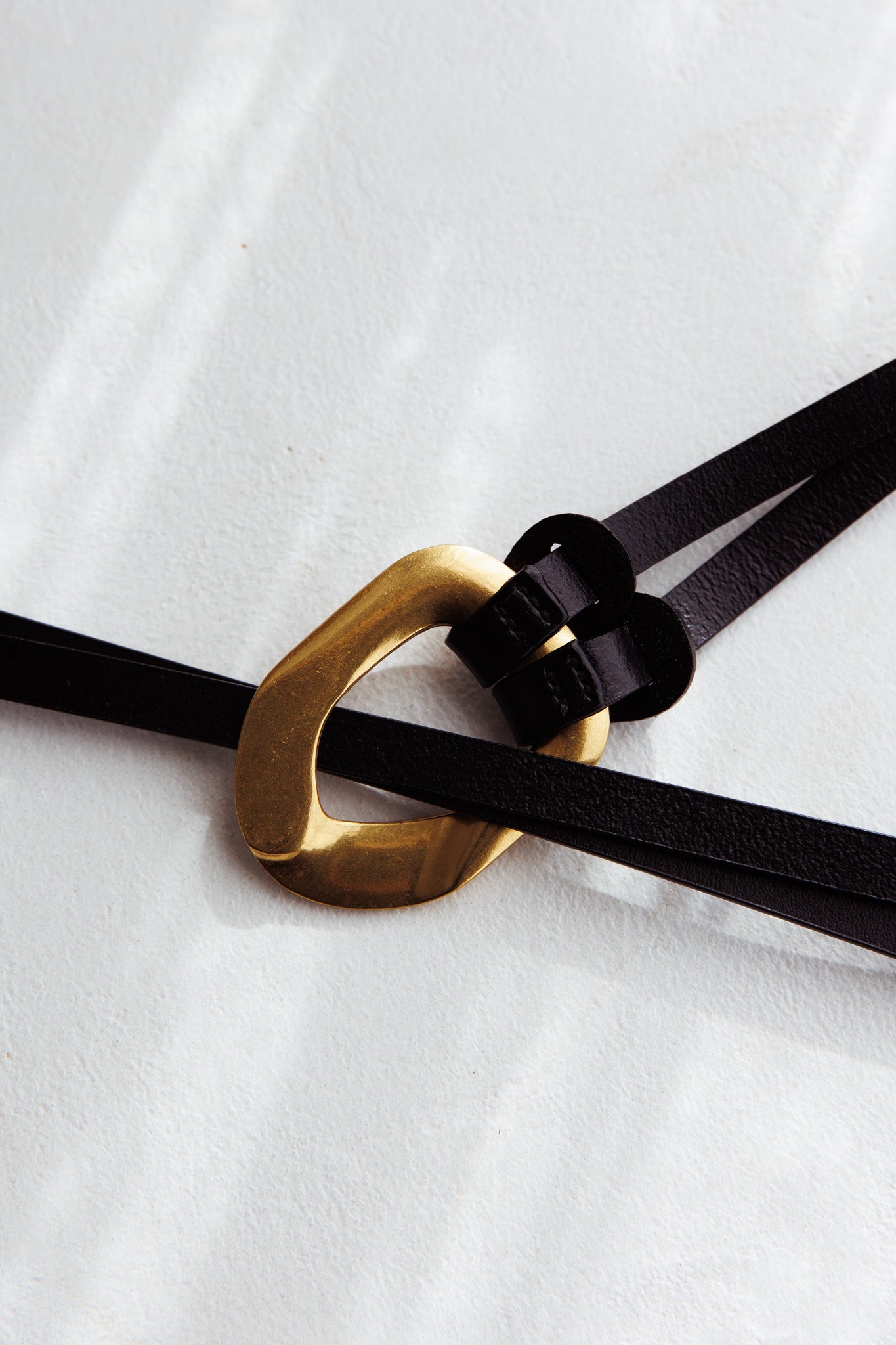Lyan Gold Buckle Belt Black by Selfie Leslie Australia
