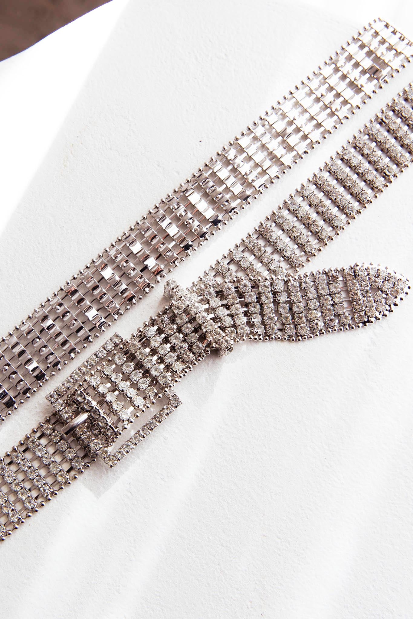 Jolene Rhinestone Belt Silver by Selfie Leslie Australia