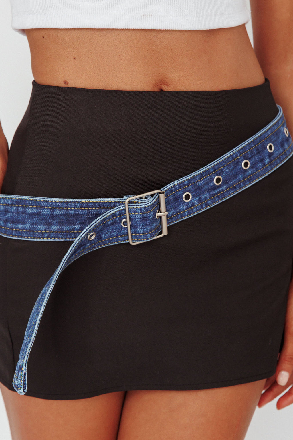 Mika Denim Belt Indigo by Selfie Leslie Australia