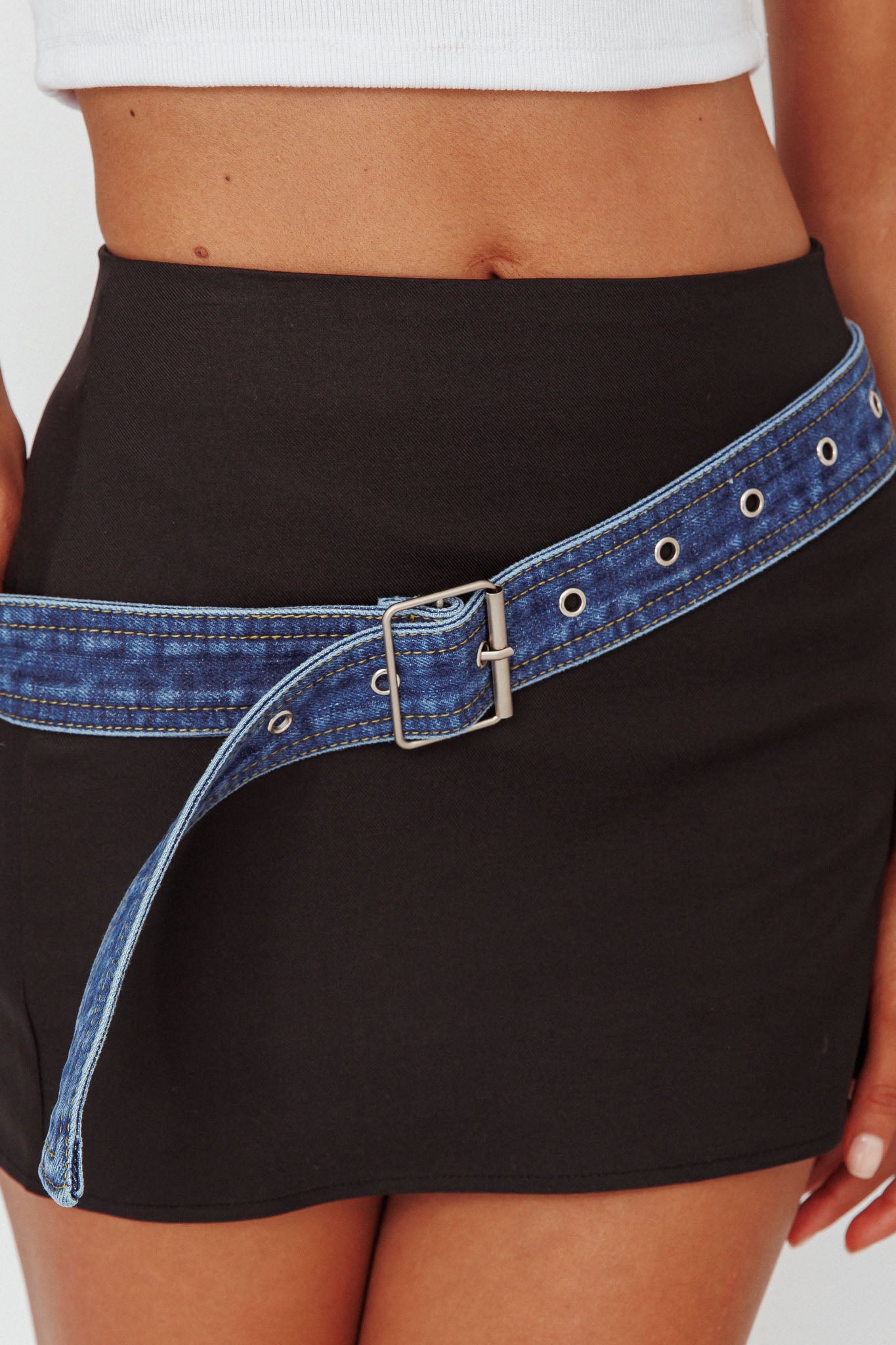 Mika Denim Belt Indigo by Selfie Leslie Australia
