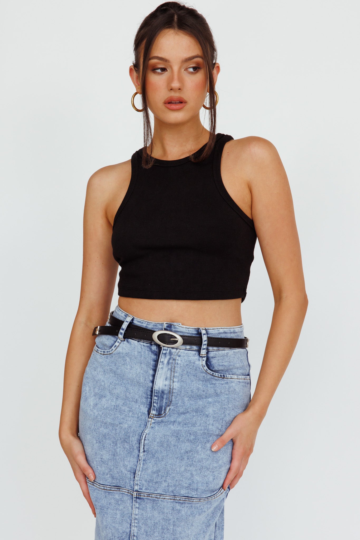 Nerissa Slim Star Belt Black by Selfie Leslie Australia