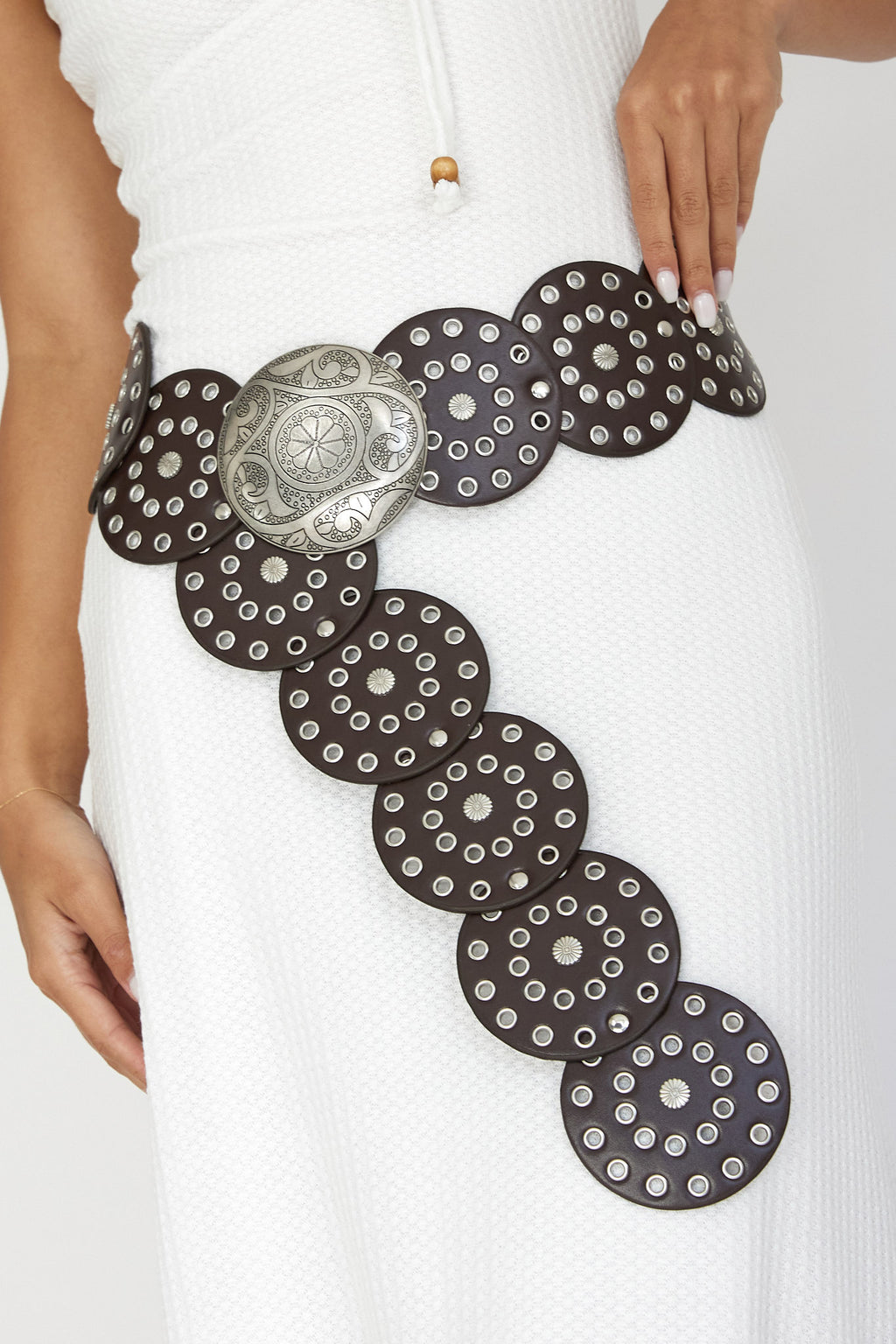 Tina Western Circle Belt Brown by Selfie Leslie Australia