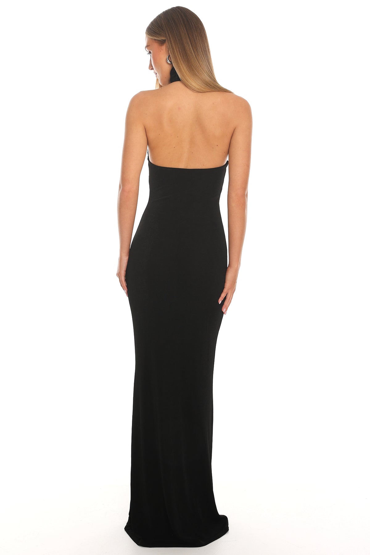 Arcana High Neck Maxi Dress Black