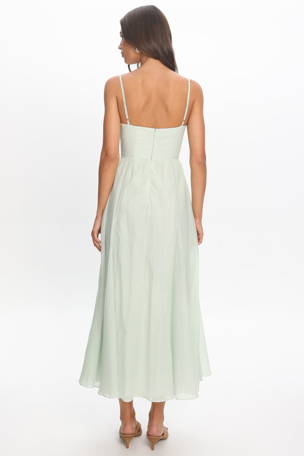 Dulce Scoop Neck Midi Dress Sage