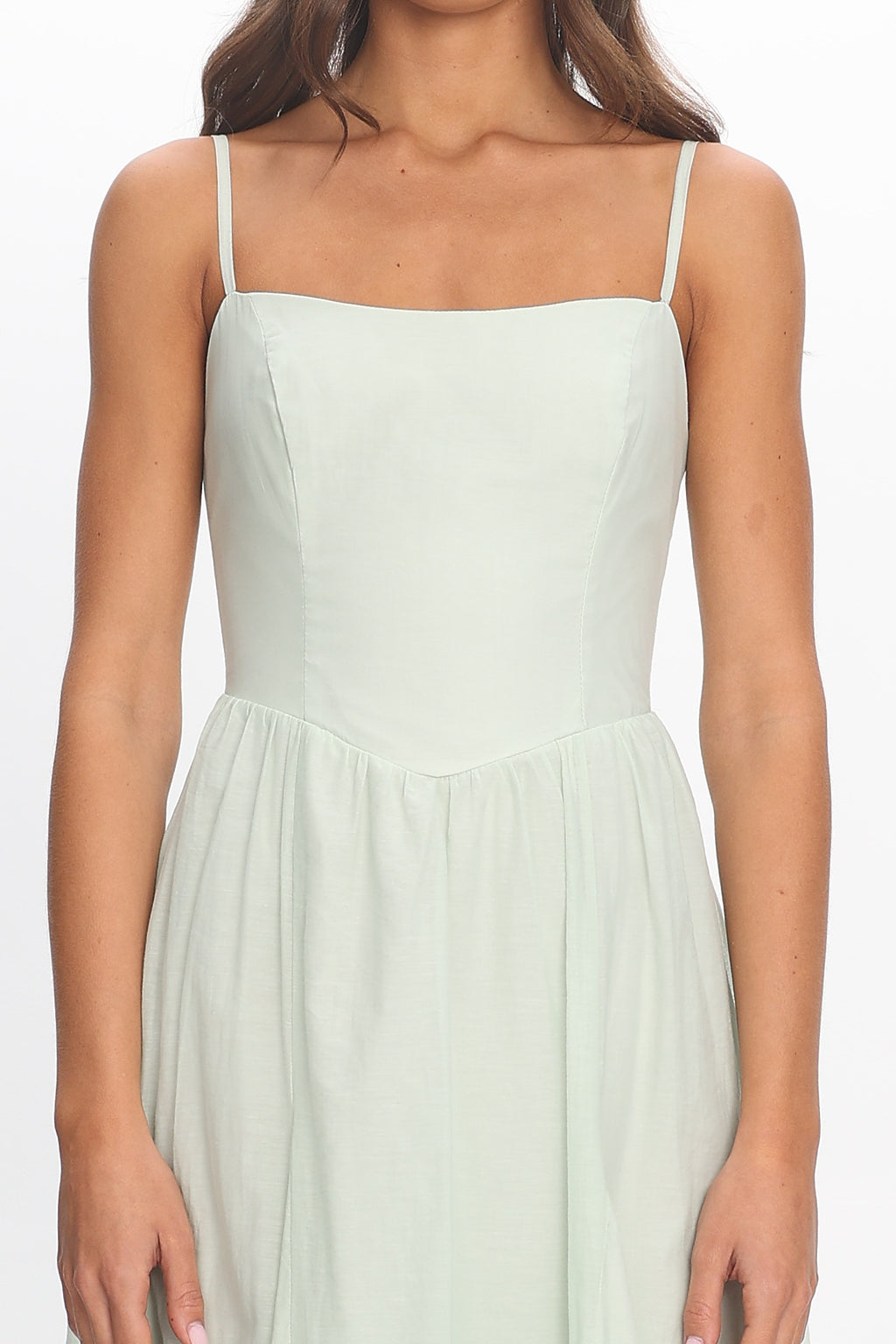 Dulce Scoop Neck Midi Dress Sage