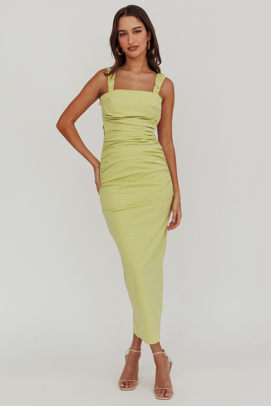 Dream Crush Lace-Up Back Maxi Dress by Selfie Leslie Australia