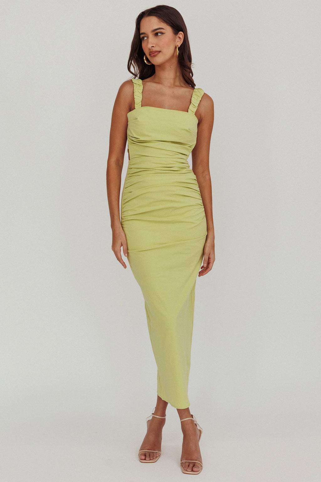 Dream Crush Lace-Up Back Maxi Dress by Selfie Leslie Australia
