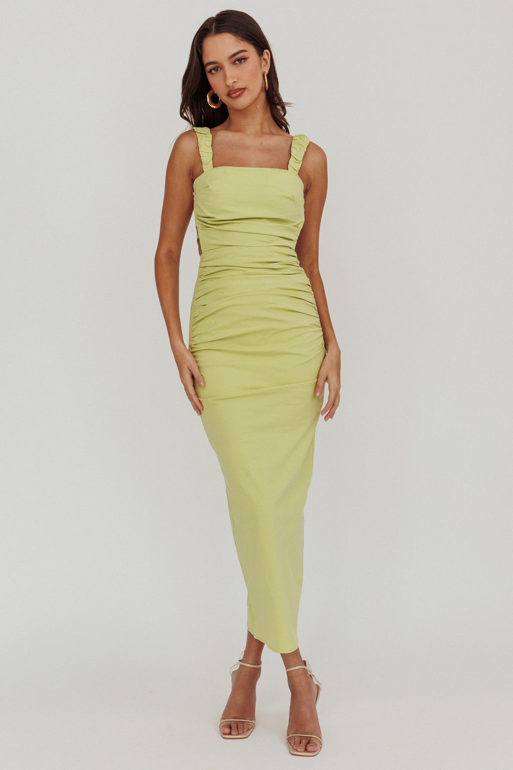 Dream Crush Lace-Up Back Maxi Dress by Selfie Leslie Australia