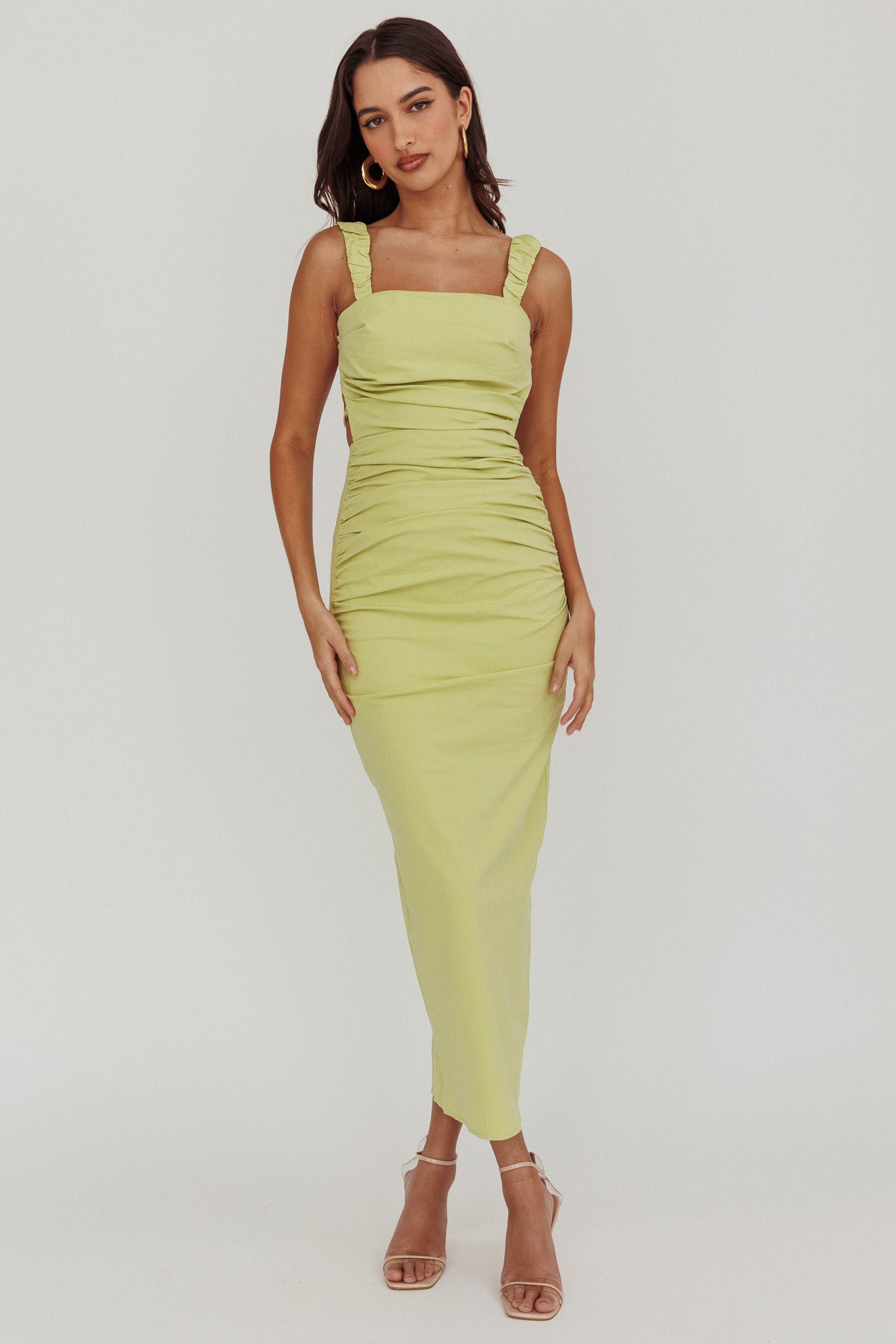 Dream Crush Lace-Up Back Maxi Dress by Selfie Leslie Australia