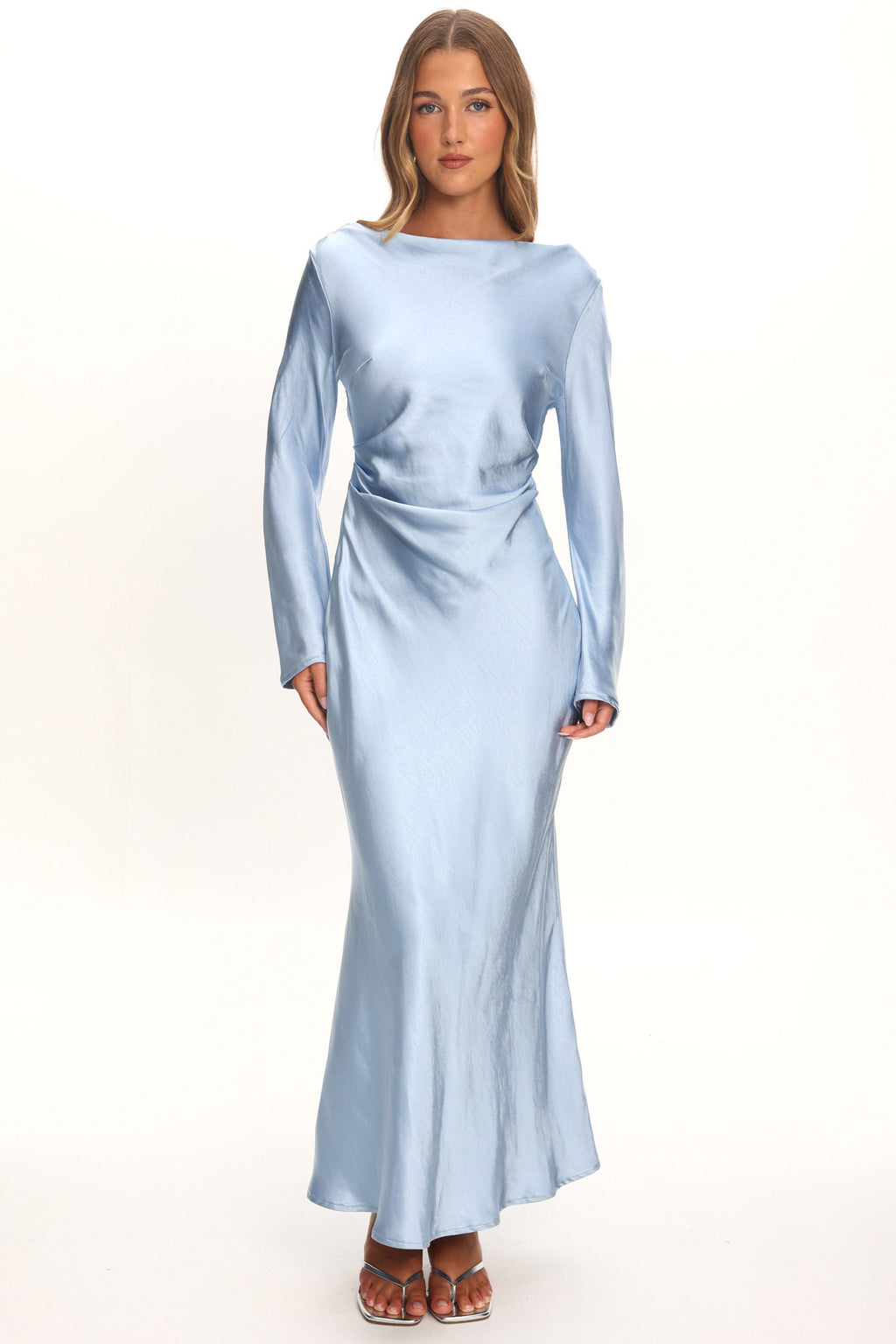 Loveland Cowl Back Midi Dress Ice by Selfie Leslie Australia