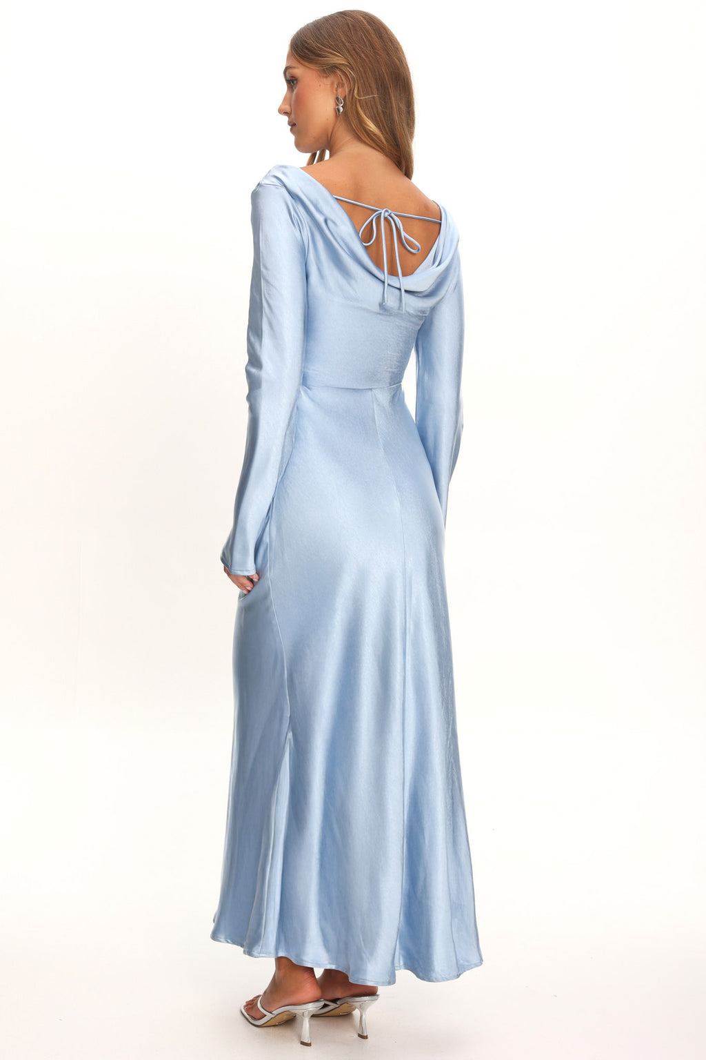 Loveland Cowl Back Midi Dress Ice by Selfie Leslie Australia
