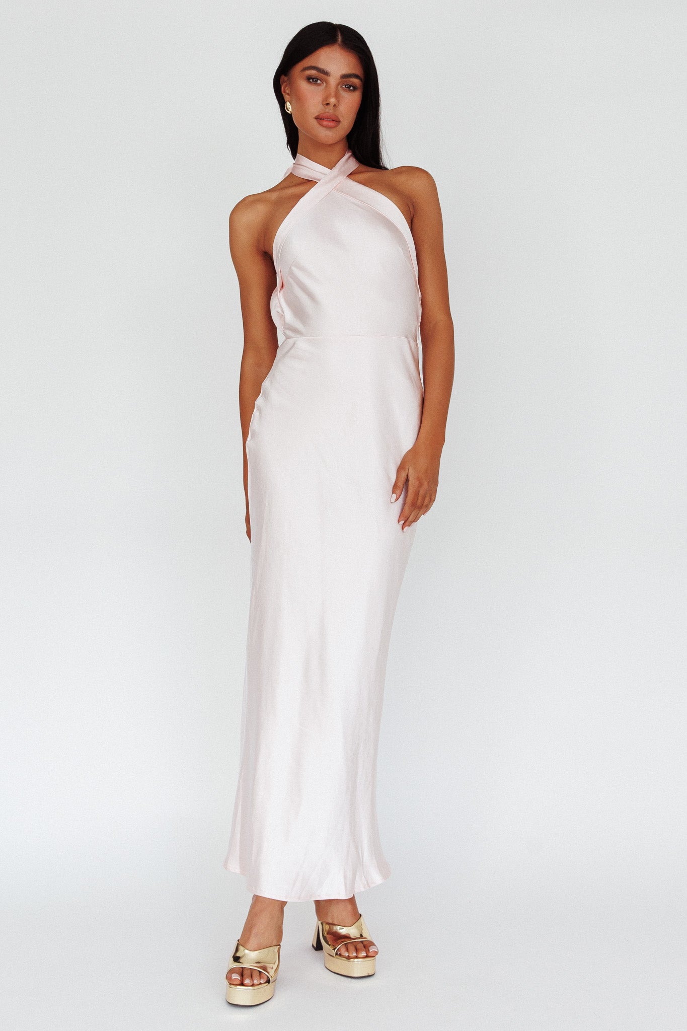 AZURE PALAZZO WOVEN MAXI DRESS main image 1