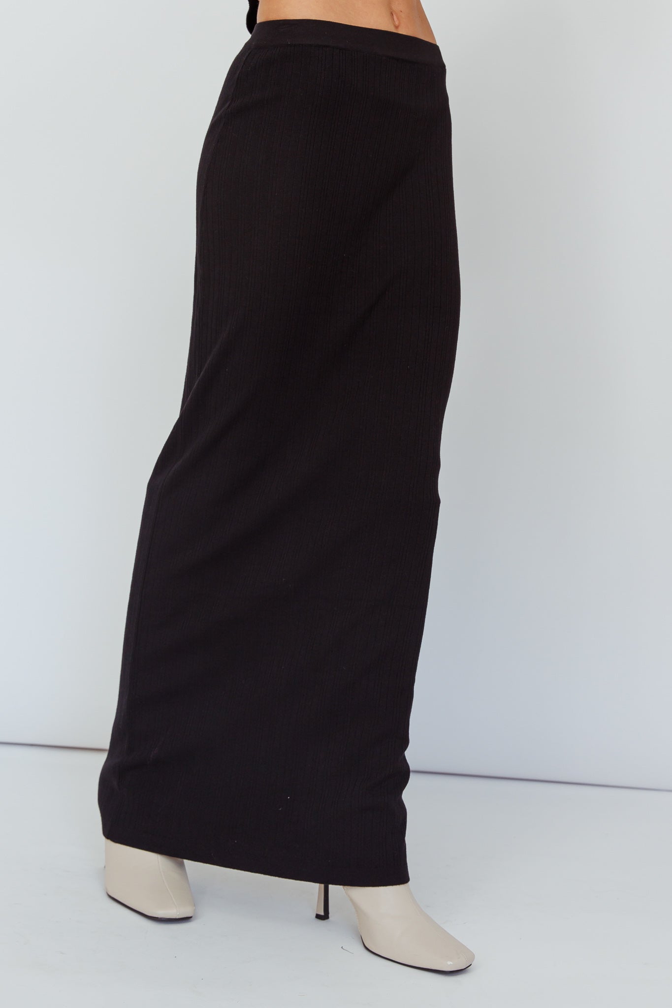 Rossana Knit Maxi Skirt Black by Selfie Leslie Australia