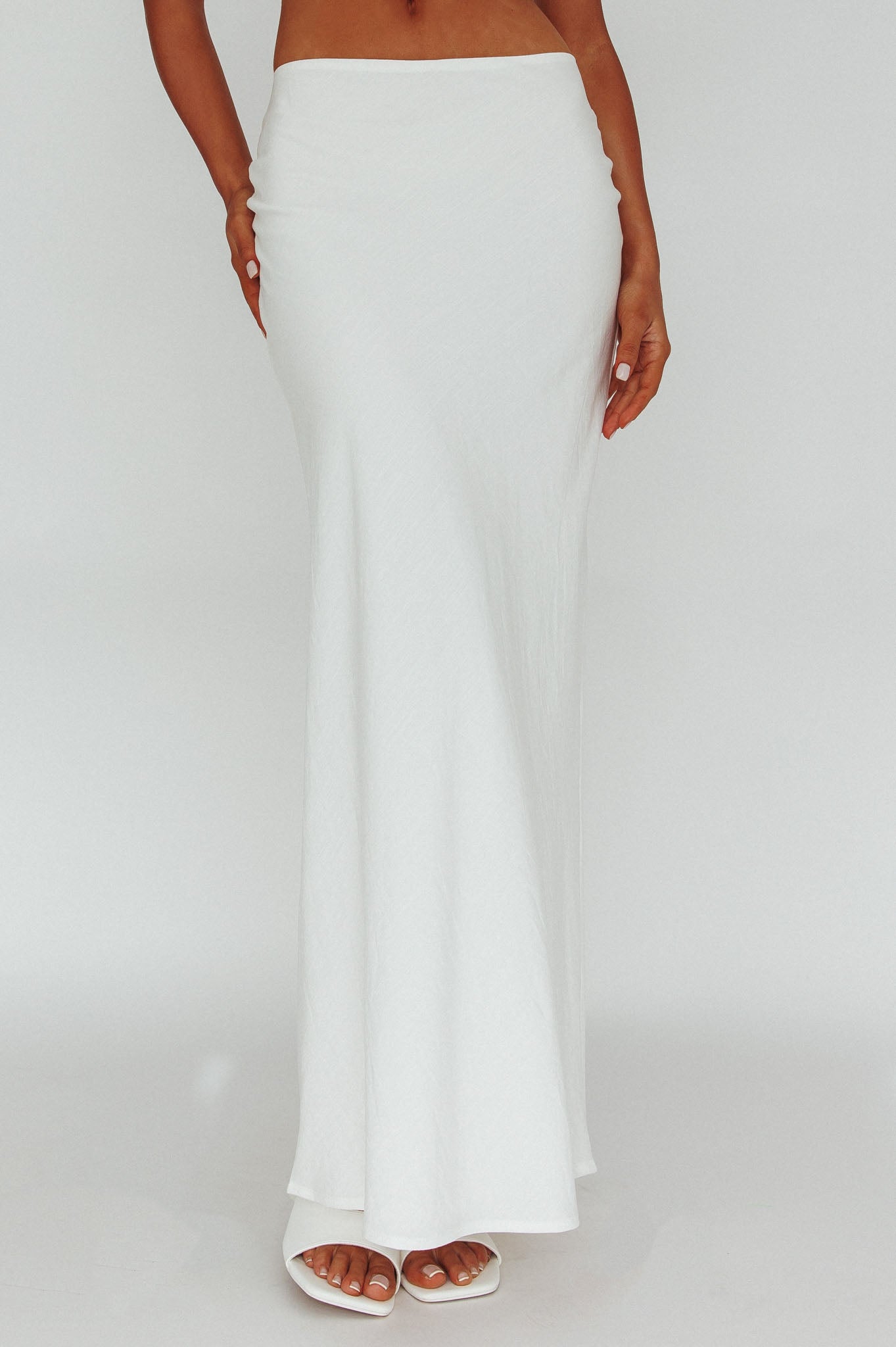 Coast To Coast Maxi Skirt White by Selfie Leslie Australia
