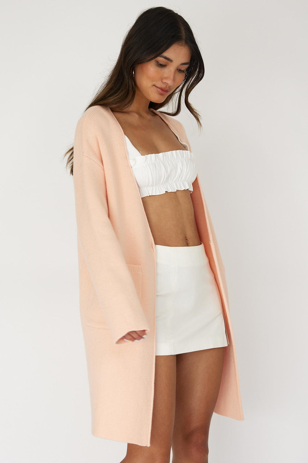 On Point Pocket Cardigan Pink by Selfie Leslie Australia