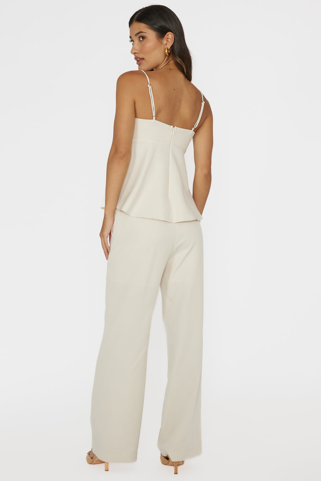 Mistie Pintuck Pants Bone by Selfie Leslie Australia
