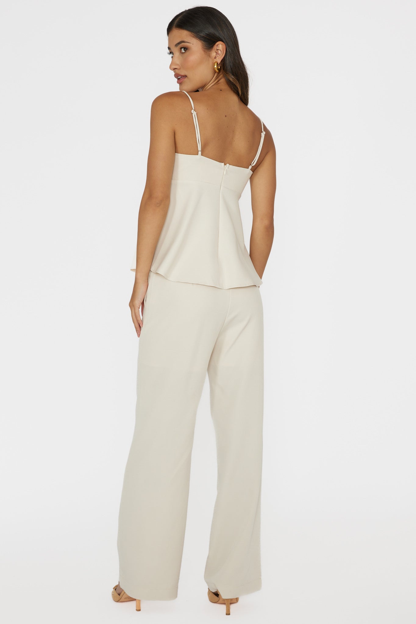 Mistie Pintuck Pants Bone by Selfie Leslie Australia