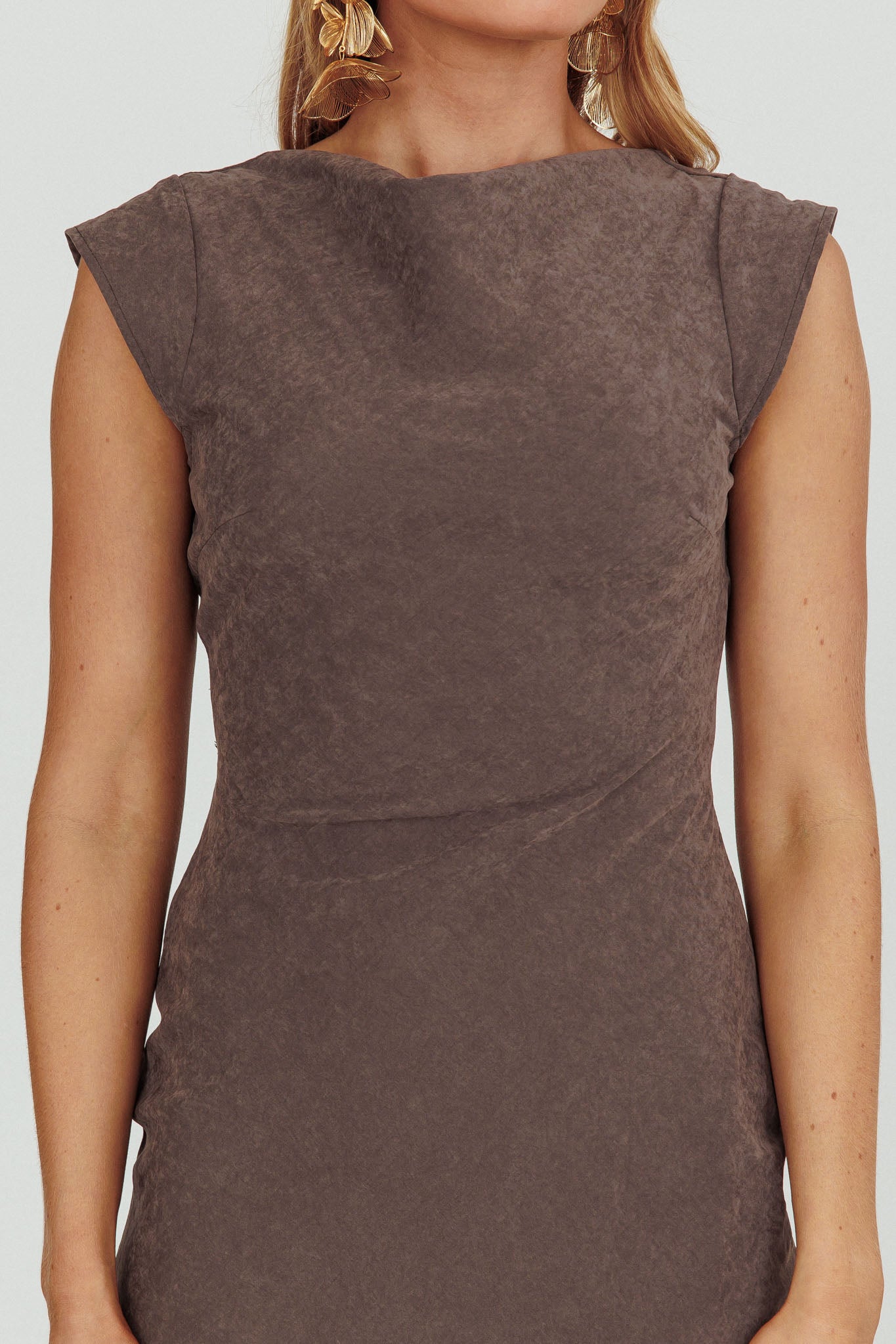 Maysa Cowl Back Maxi Dress Charcoal by Selfie Leslie Australia