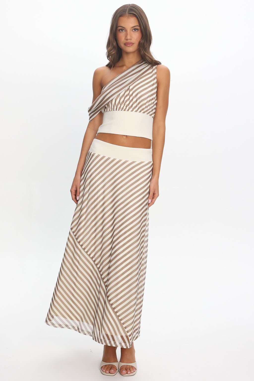 Noemi One Shoulder Top Caramel