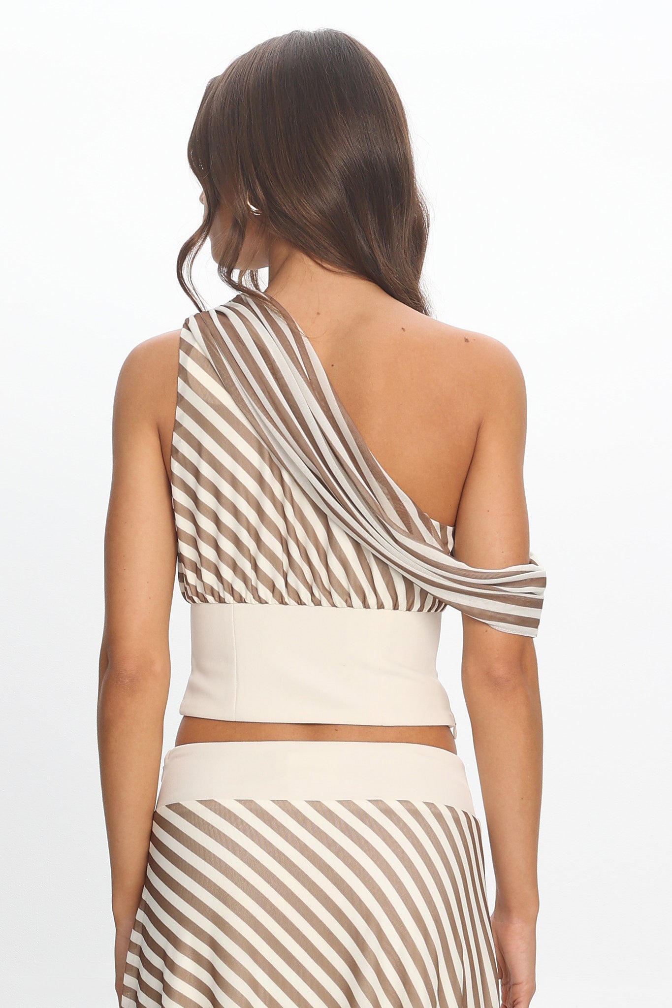 Noemi One Shoulder Top Caramel
