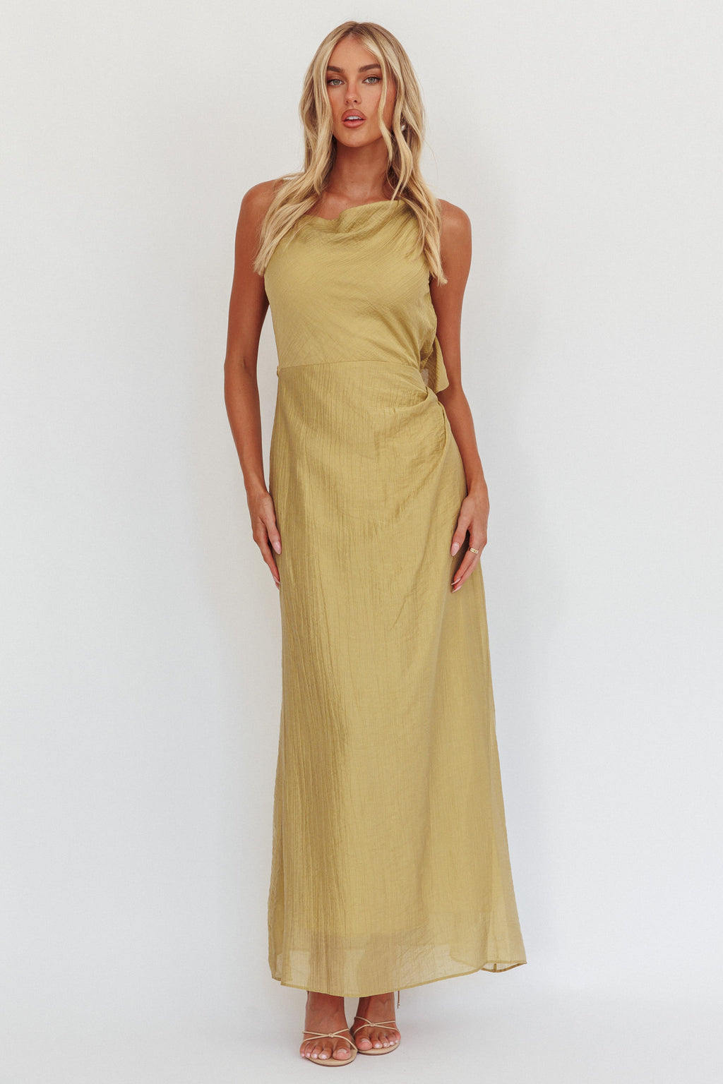 Soul Fires Ruffle Back Maxi Dress Hazel by Selfie Leslie Australia