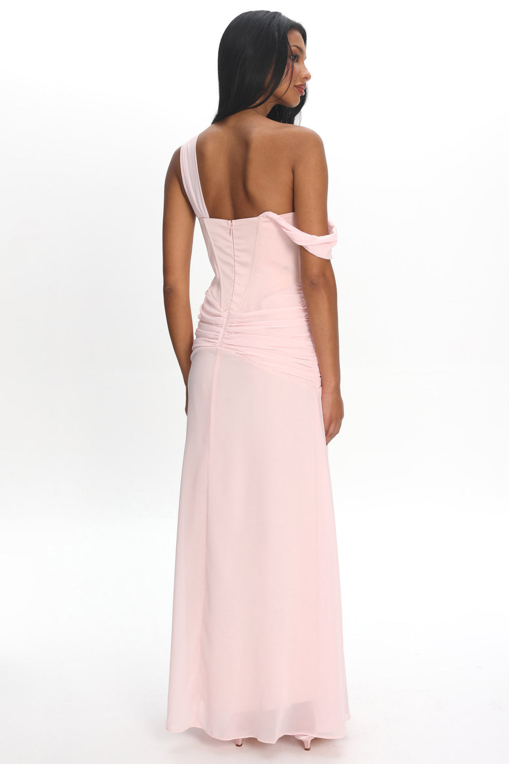 Keia Waist Sash Maxi Dress Powder Pink by Selfie Leslie Australia