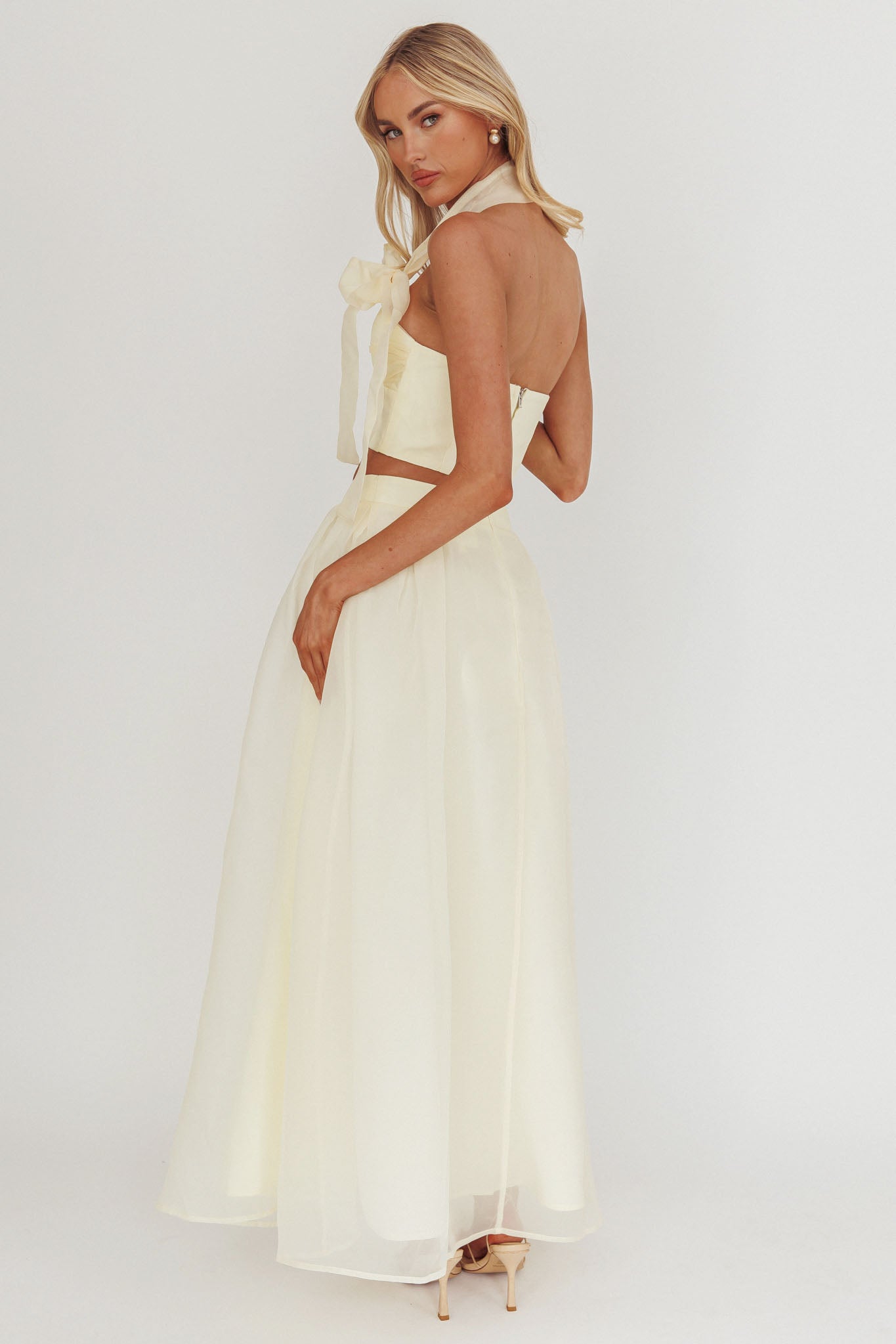 Simple Things Organza Maxi Skirt Butter by Selfie Leslie Australia