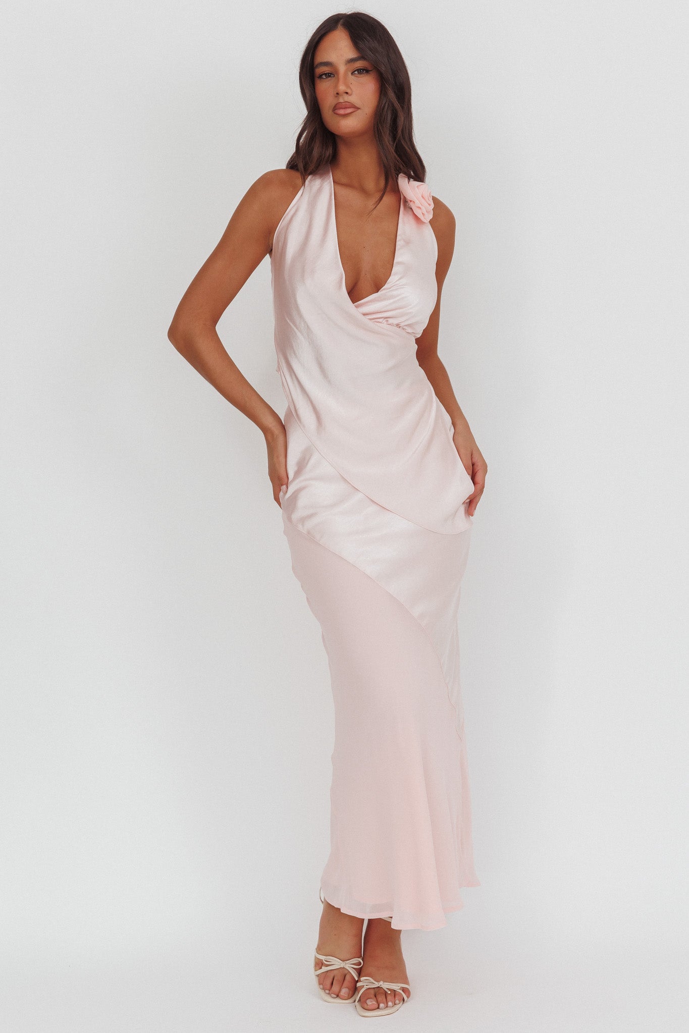 Easy Love Contrast Maxi Skirt Pink by Selfie Leslie Australia
