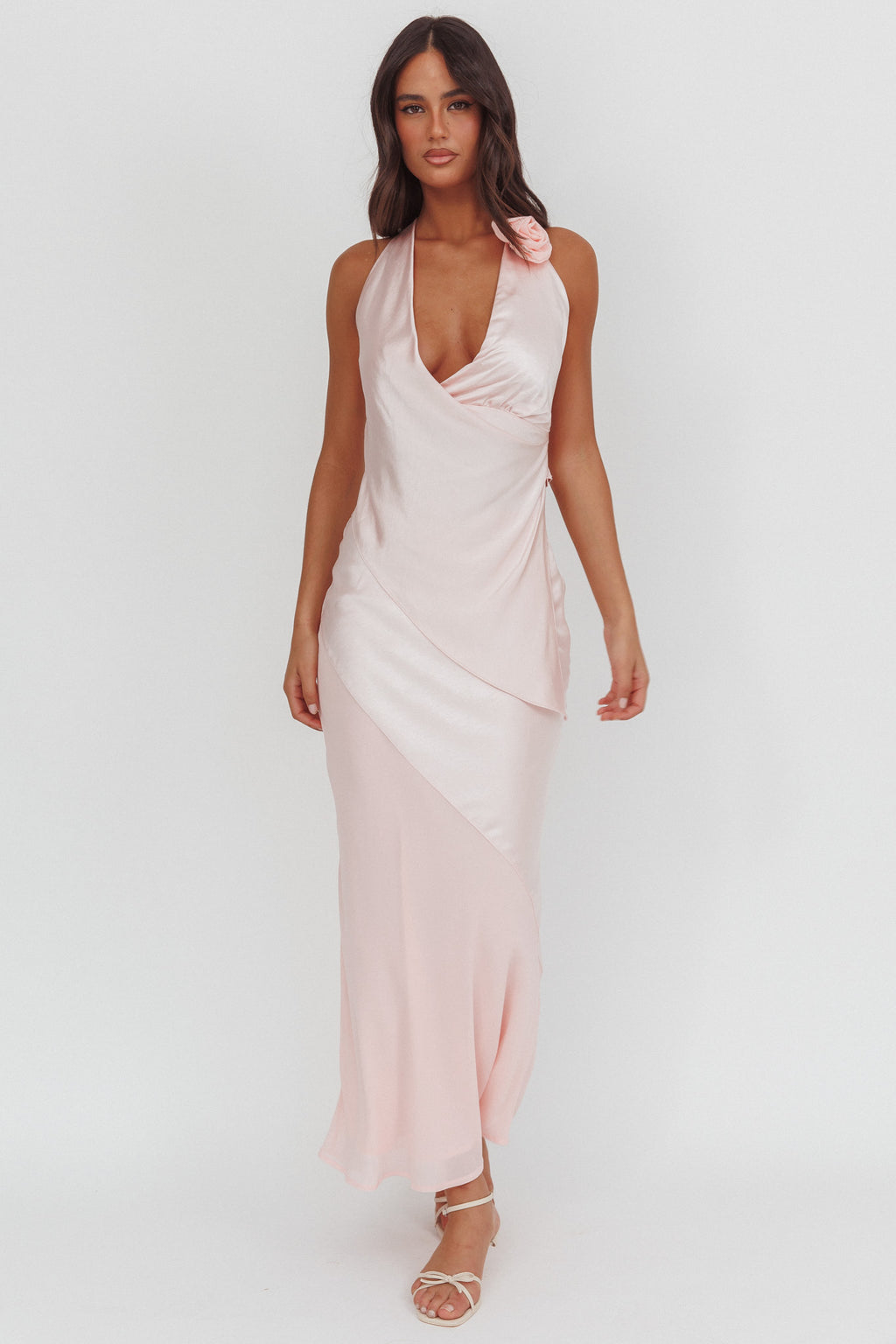 Easy Love Contrast Maxi Skirt Pink by Selfie Leslie Australia