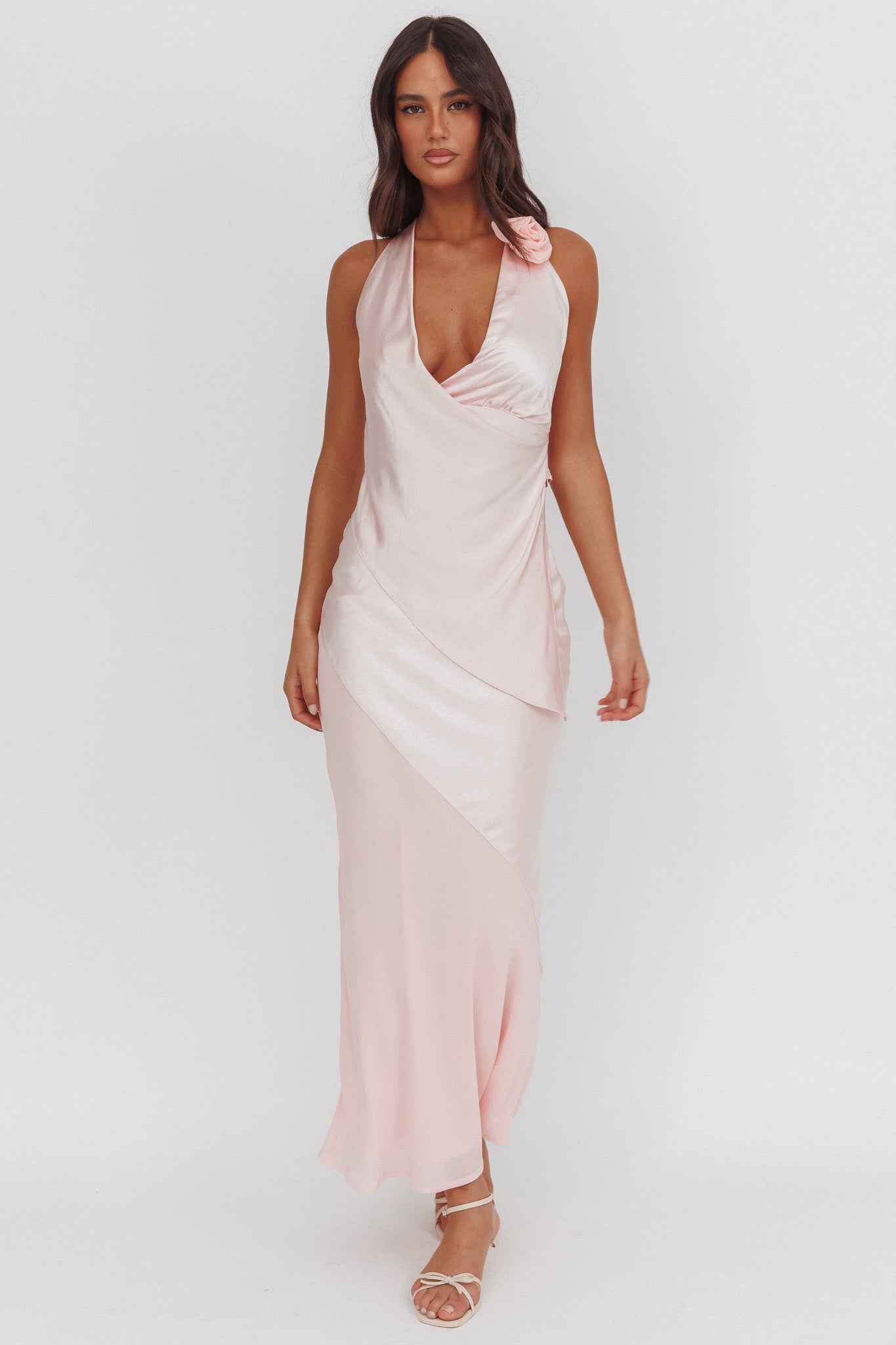 Easy Love Contrast Maxi Skirt Pink by Selfie Leslie Australia