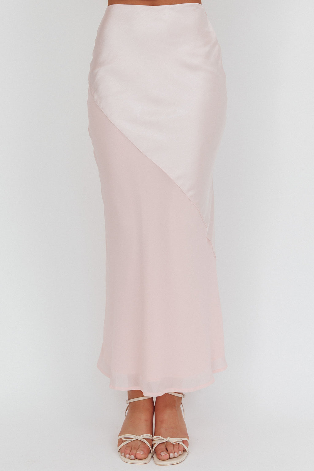 Easy Love Contrast Maxi Skirt Pink by Selfie Leslie Australia