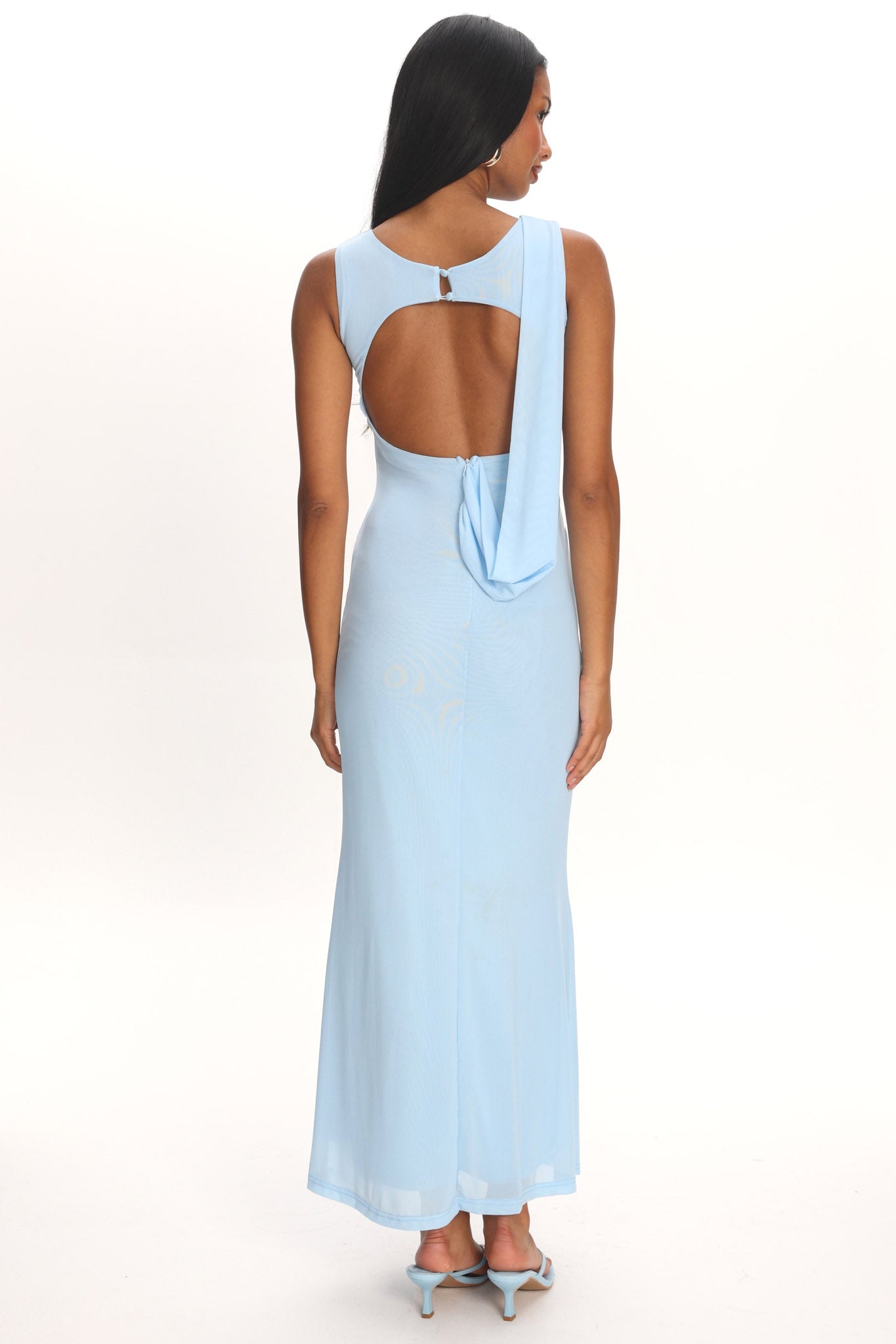 Carri Twist Waist Maxi Dress Ice Blue by Selfie Leslie Australia