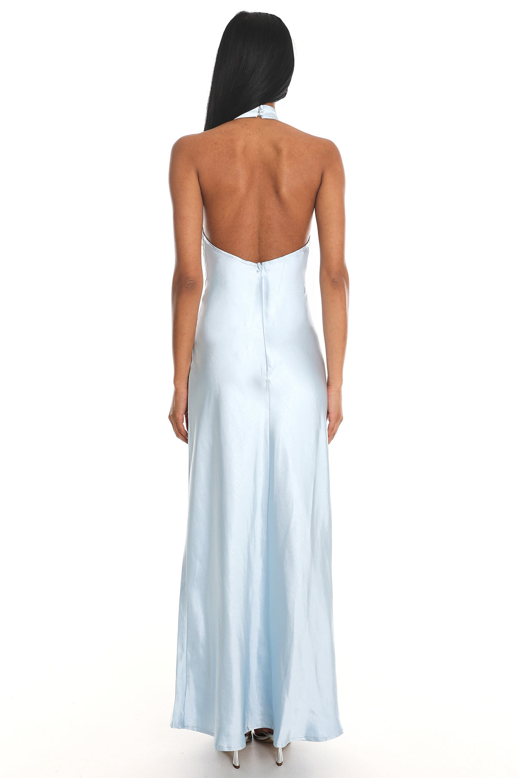 Kaivira Halterneck Maxi Dress Ice Blue by Selfie Leslie Australia
