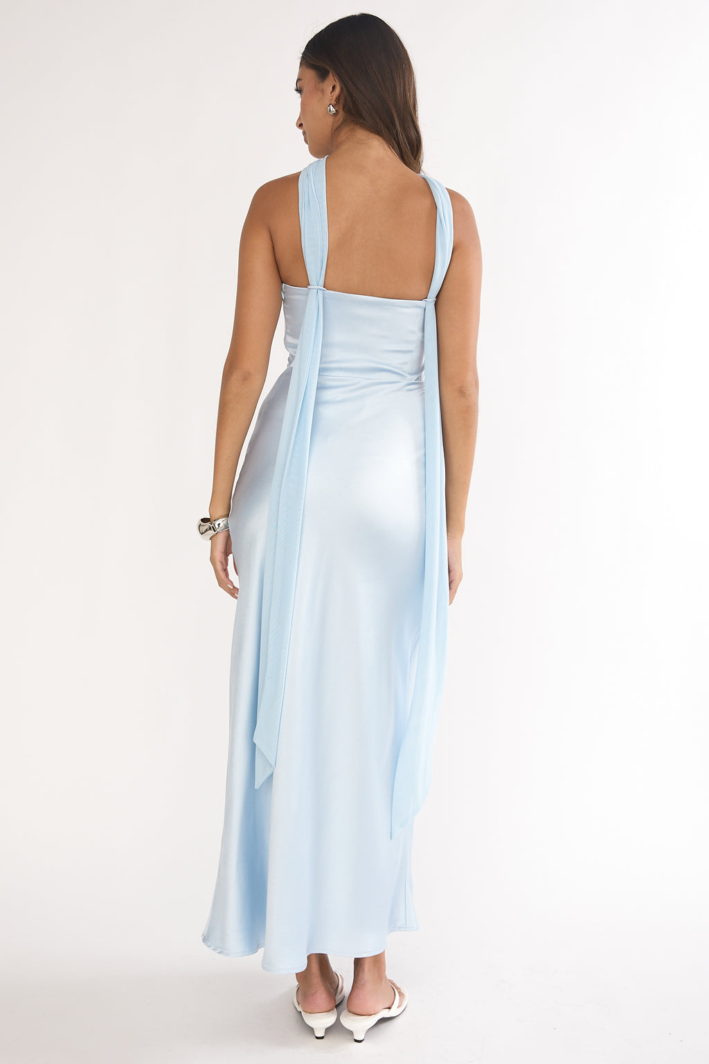 Lior Detachable Shoulder Maxi Dress Blue by Selfie Leslie Australia