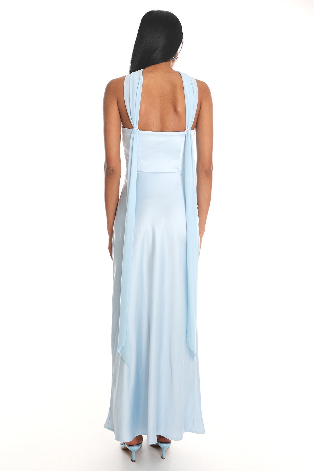 Lior Detachable Shoulder Maxi Dress Blue by Selfie Leslie Australia
