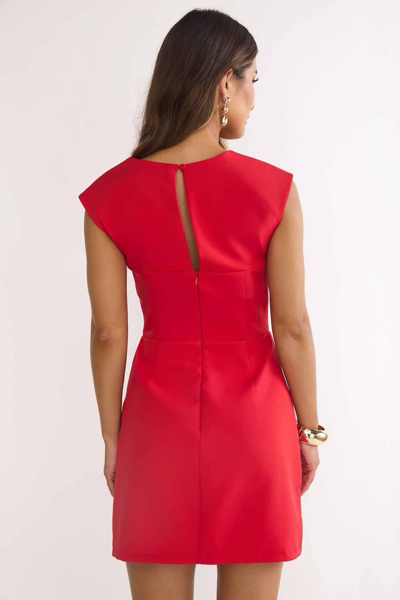 Korella Cap Sleeve Mini Dress Red by Selfie Leslie Australia
