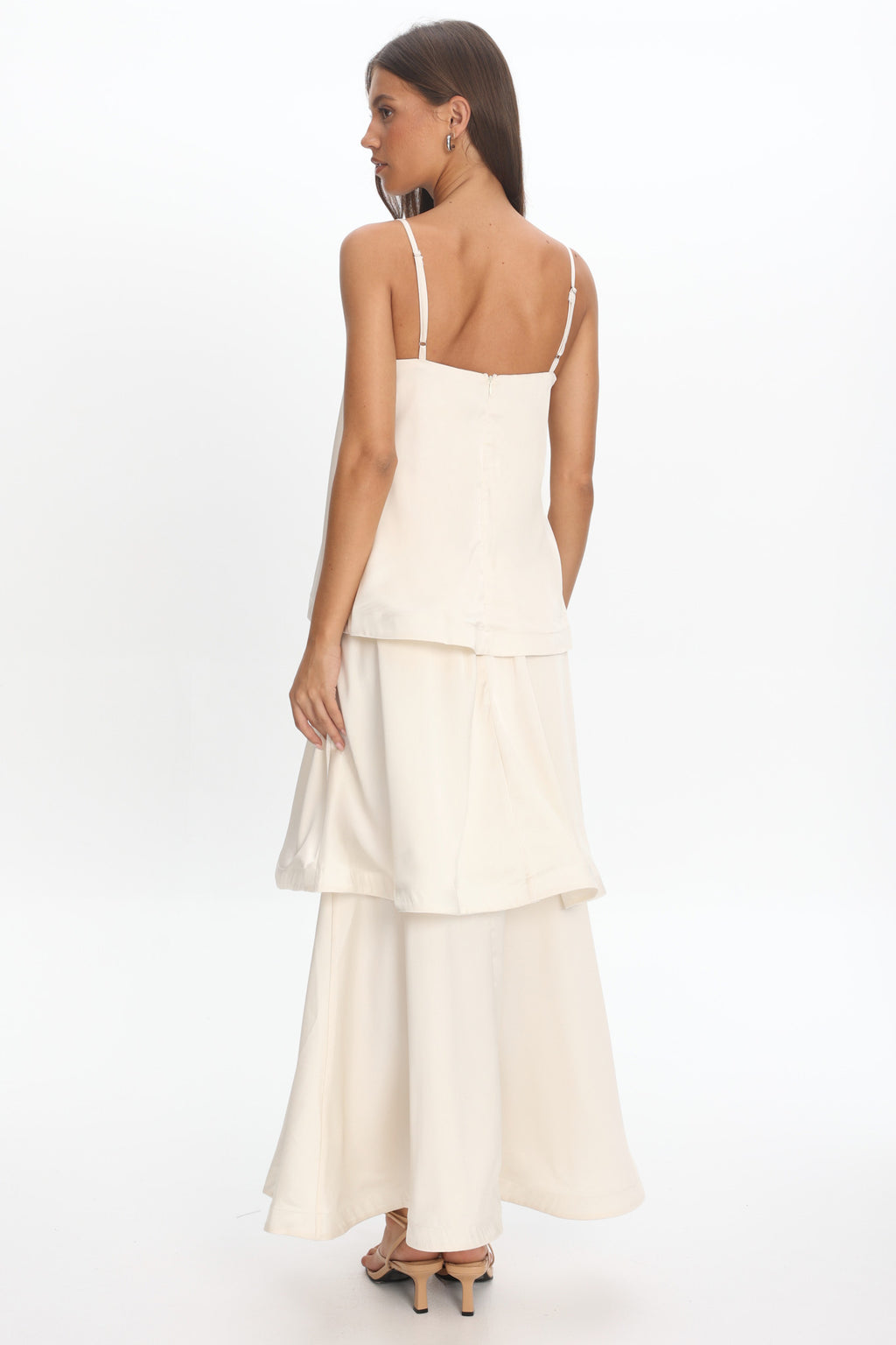 Morning Ray Layered Maxi Dress Ivory by Selfie Leslie Australia