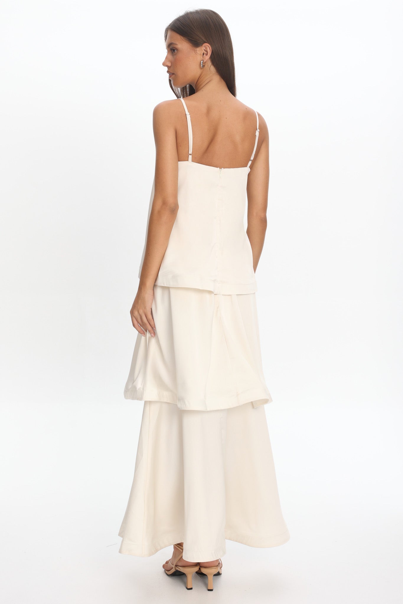 Morning Ray Layered Maxi Dress Ivory by Selfie Leslie Australia
