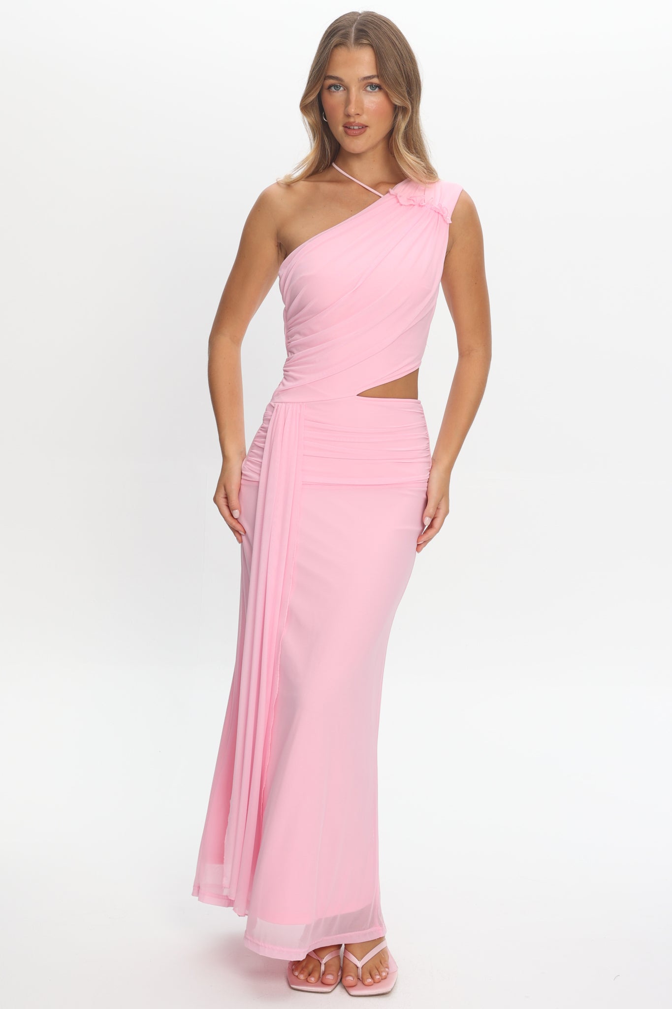 Out Loud Cut-Out Drape Maxi Dress Cheek by Selfie Leslie Australia