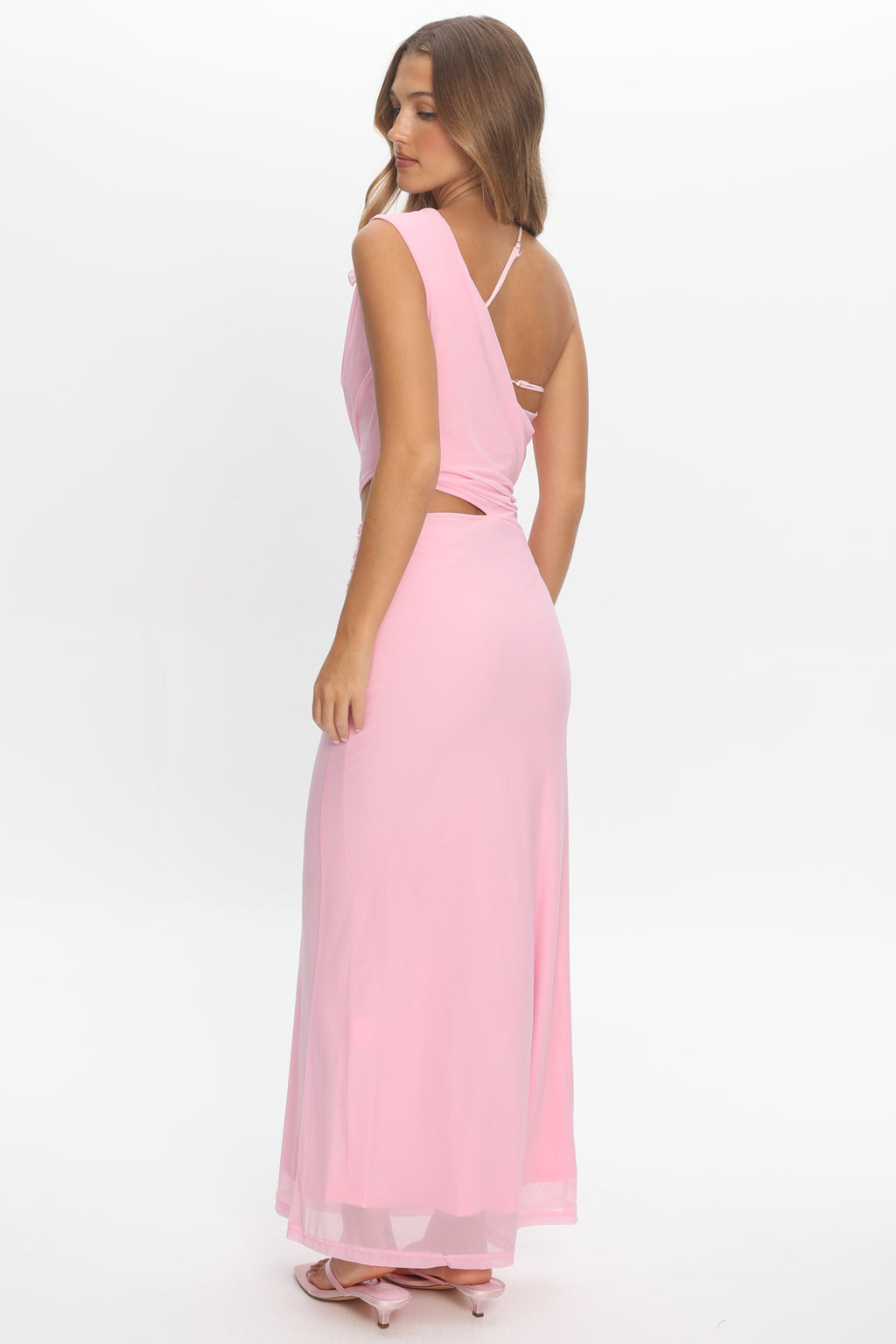 Out Loud Cut-Out Drape Maxi Dress Cheek by Selfie Leslie Australia