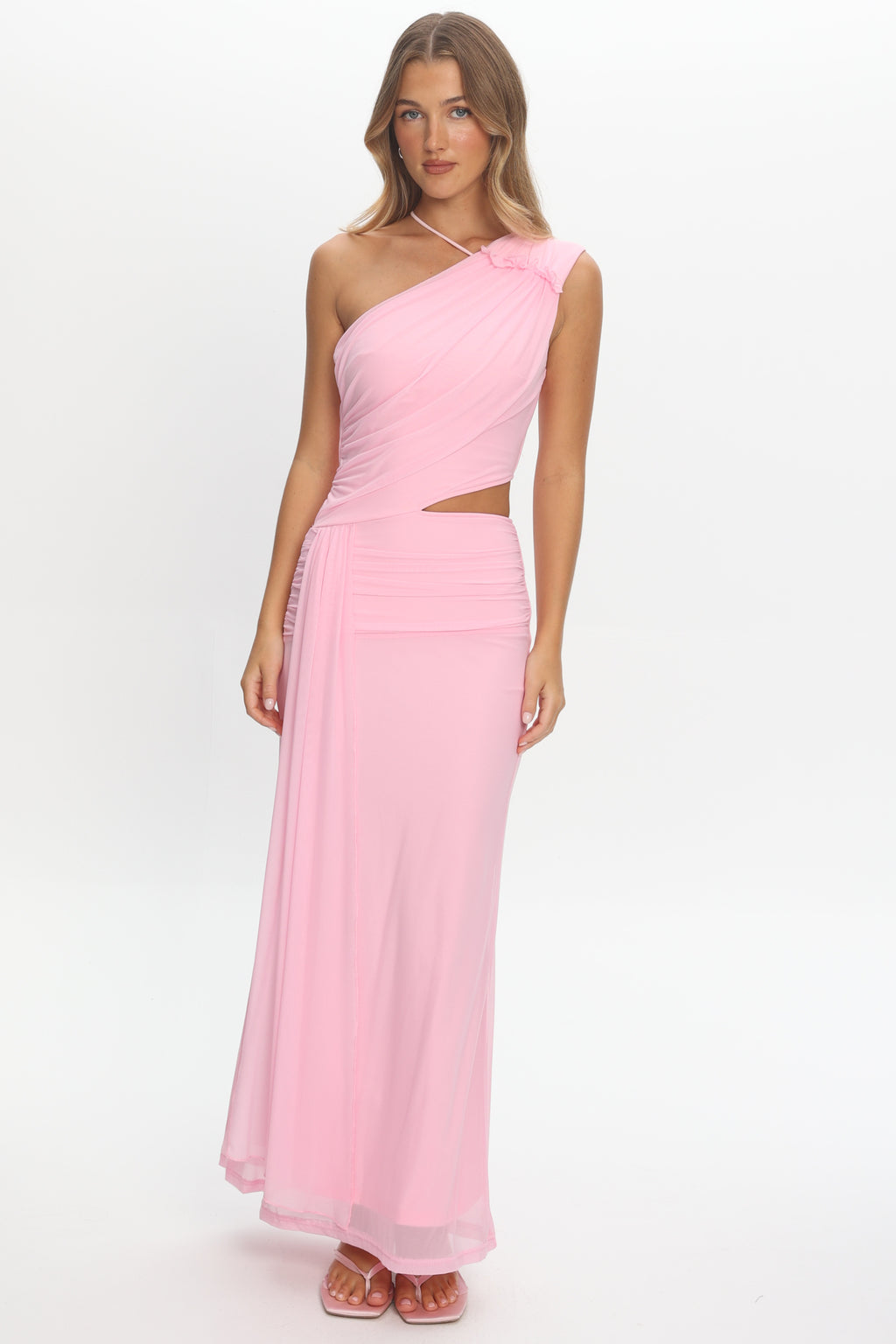 Out Loud Cut-Out Drape Maxi Dress Cheek by Selfie Leslie Australia