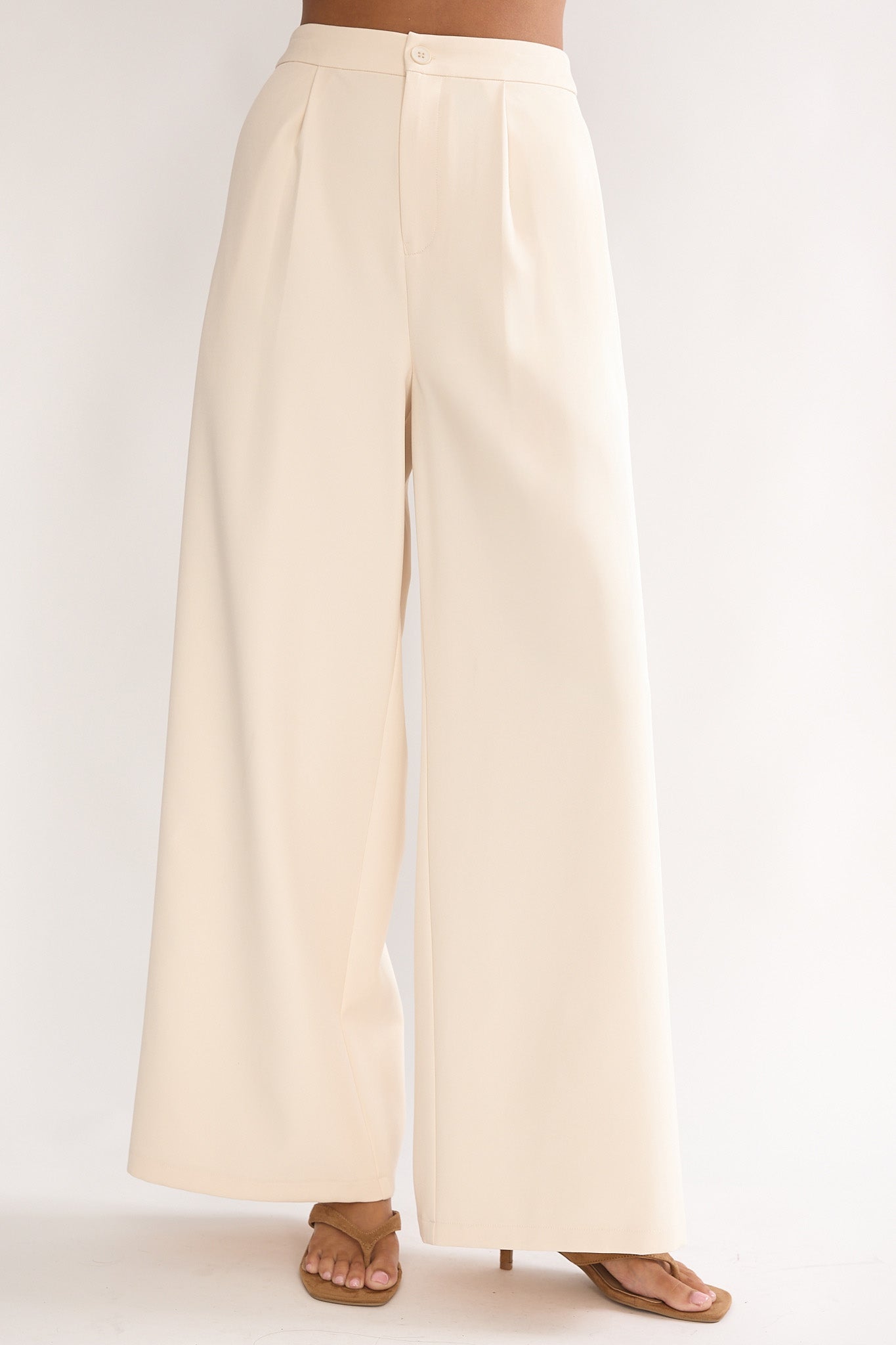 Florene Strapless Split Scarf Pants Vanilla by Selfie Leslie Australia