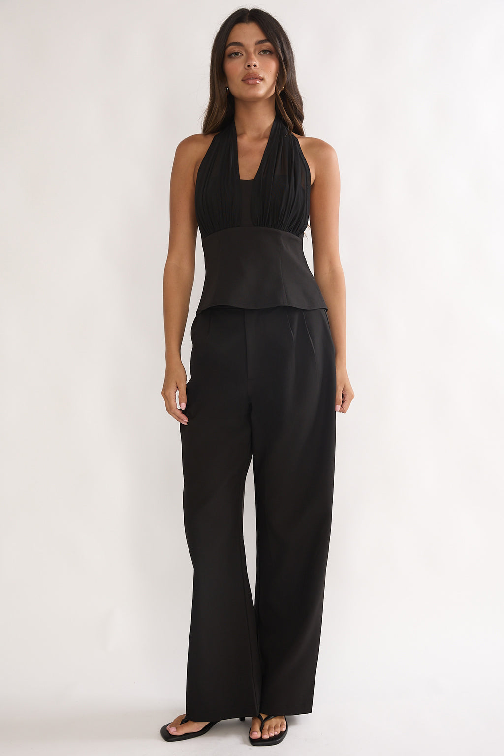 Meri Side Pocket Trouser Pants Black by Selfie Leslie Australia