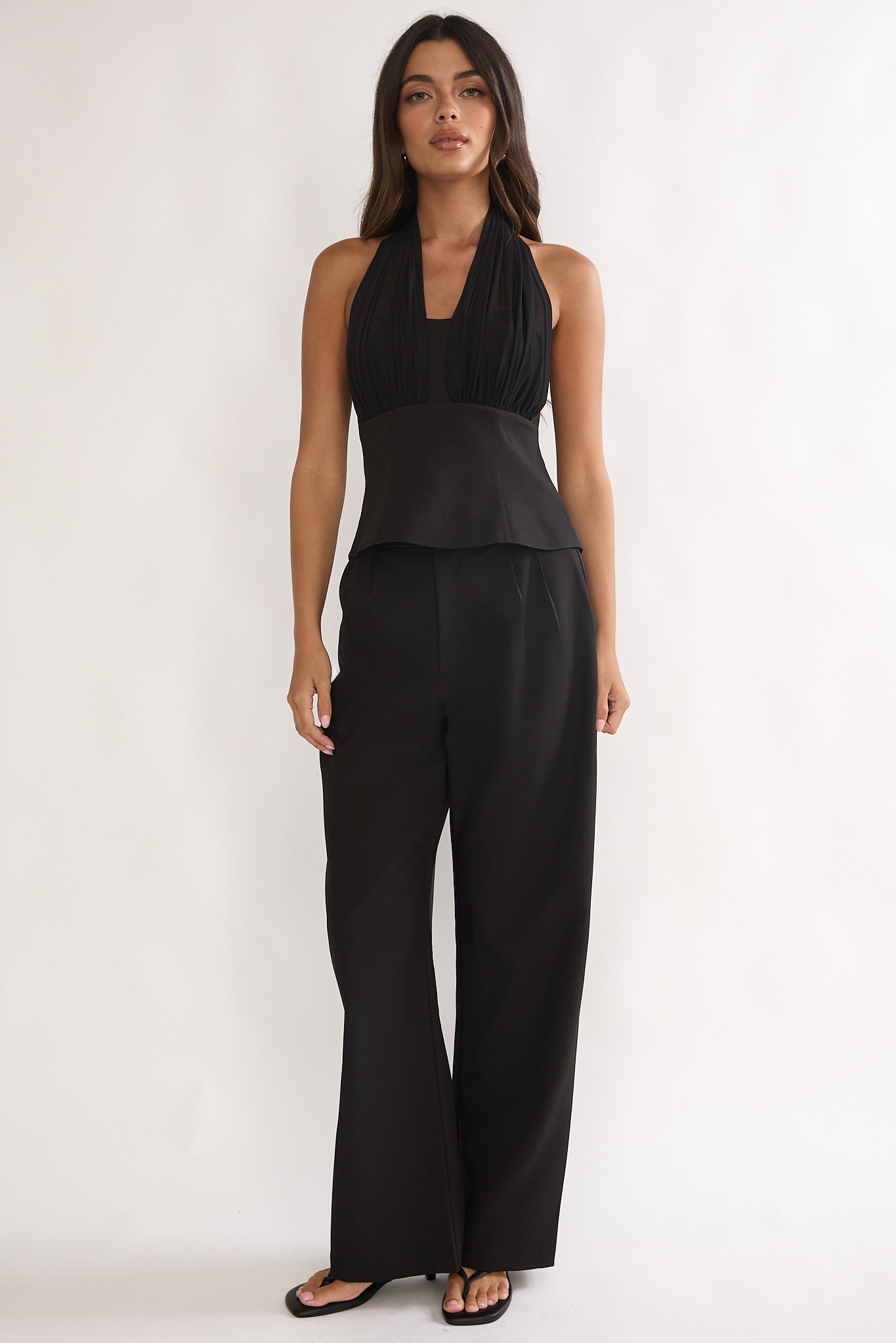 Meri Side Pocket Trouser Pants Black by Selfie Leslie Australia
