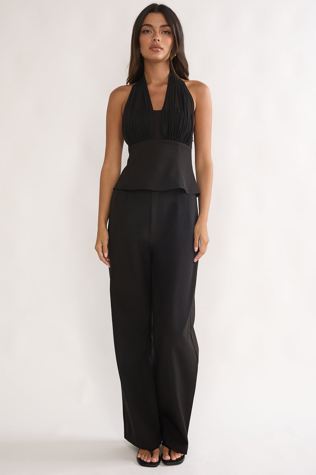 Meri Side Pocket Trouser Pants Black by Selfie Leslie Australia