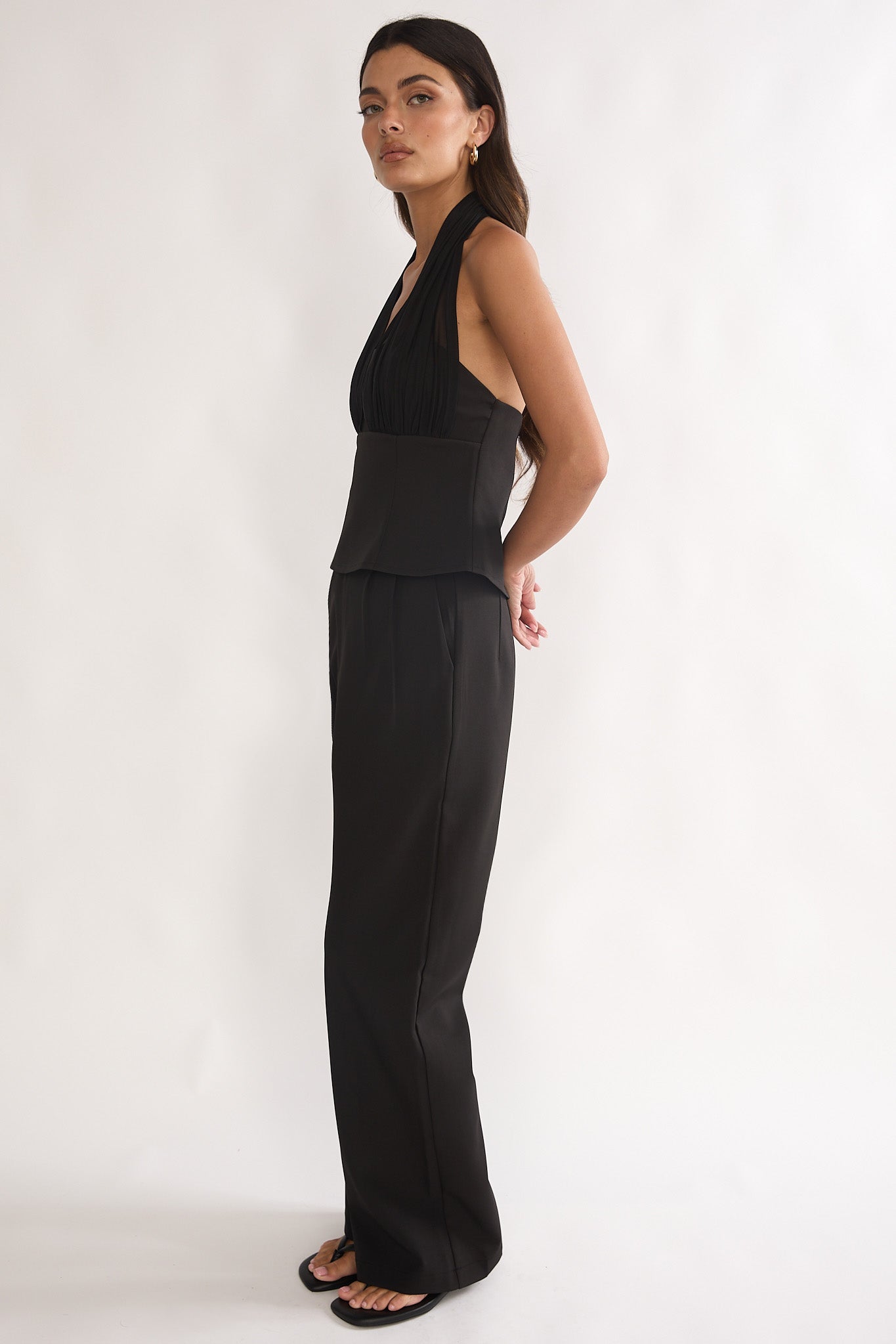 Meri Side Pocket Trouser Pants Black by Selfie Leslie Australia