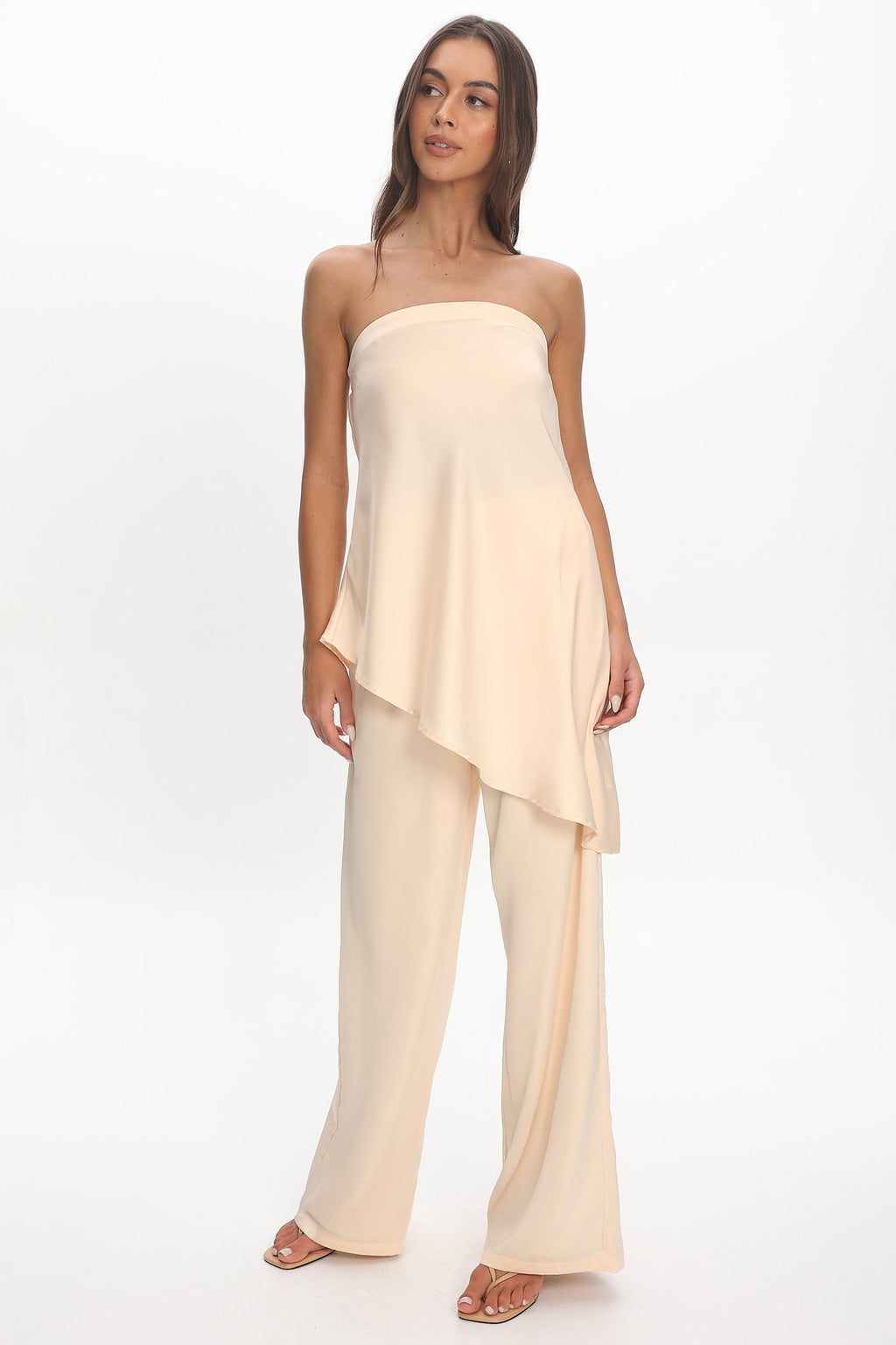 Danita Elastic Waist Pants Vanilla by Selfie Leslie Australia